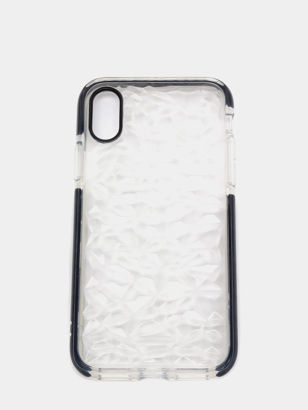 Черный чехол для IPhone 3D алмазная текстура