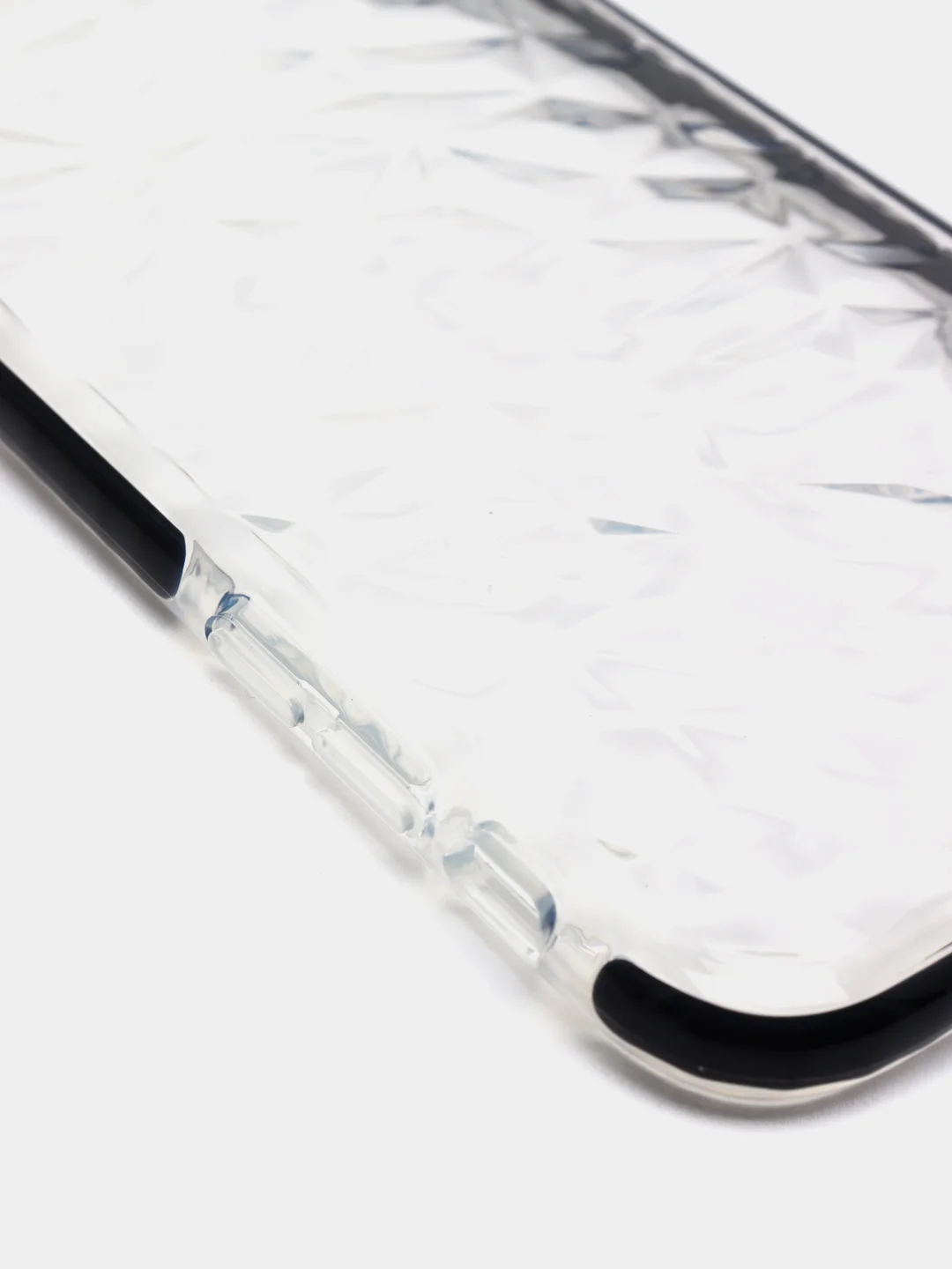 Черный чехол для IPhone 3D алмазная текстура