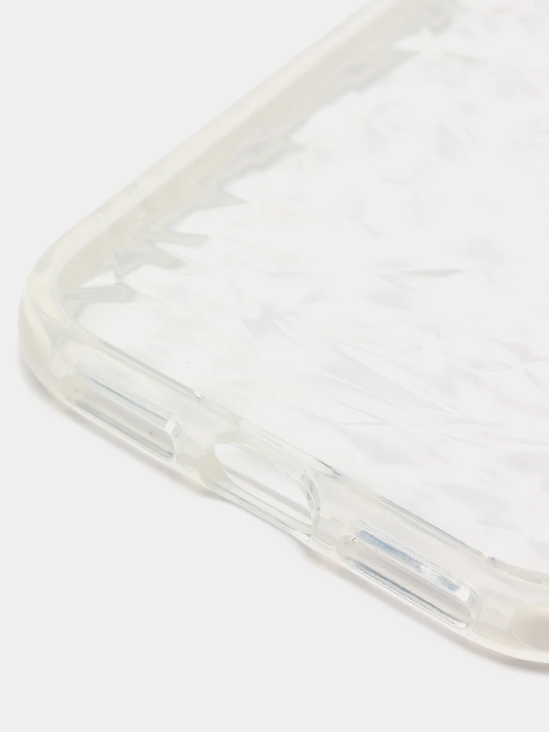 Белый чехол для IPhone 3D алмазная текстура