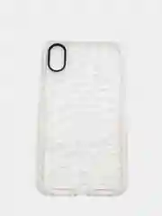 Белый чехол для IPhone 3D алмазная текстура