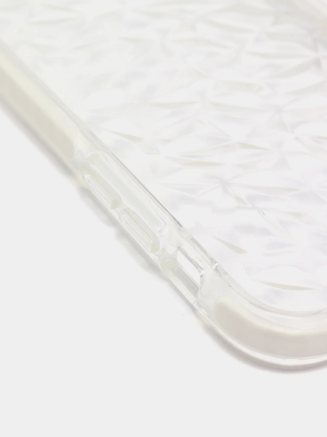 Белый чехол для IPhone 3D алмазная текстура