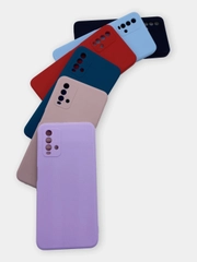 Чехол для Xiaomi Redmi 9T силиконовый (Борта чехла прямые NEW) c бархатной подкладкой