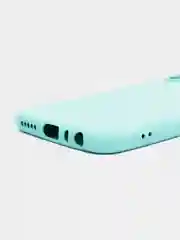 Бирюзовый чехол силиконовый для Xiaomi Redmi Note 8T ( Редми нот 8т)  с бархатной подкладкой