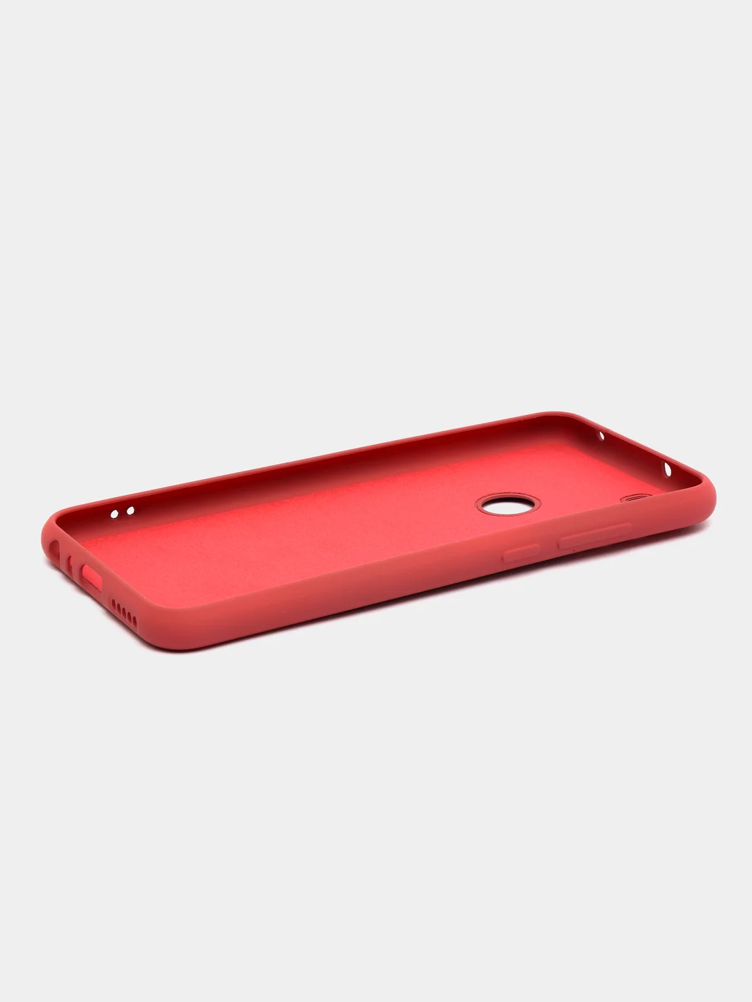 Коралловый чехол силиконовый для Xiaomi Redmi Note 8T ( Редми нот 8т) с бархатной подкладкой