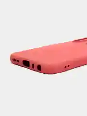 Коралловый чехол силиконовый для Xiaomi Redmi Note 8T ( Редми нот 8т)  с бархатной подкладкой