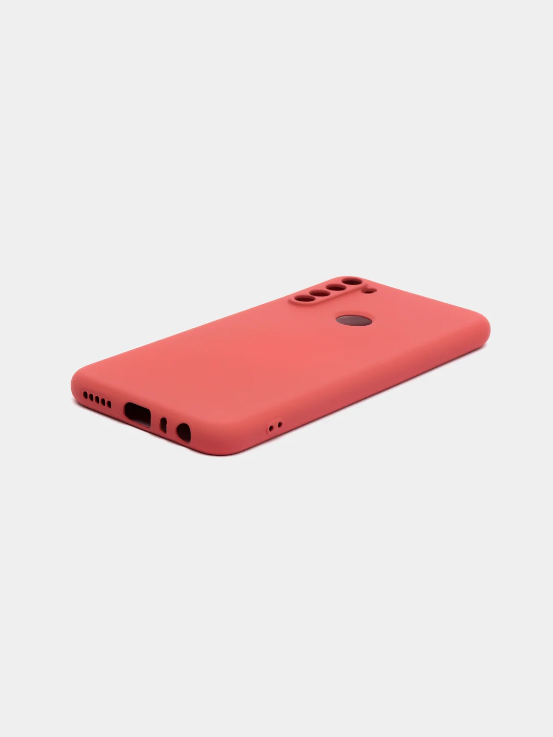 Коралловый чехол силиконовый для Xiaomi Redmi Note 8T ( Редми нот 8т) с бархатной подкладкой