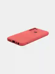 Коралловый чехол силиконовый для Xiaomi Redmi Note 8T ( Редми нот 8т)  с бархатной подкладкой