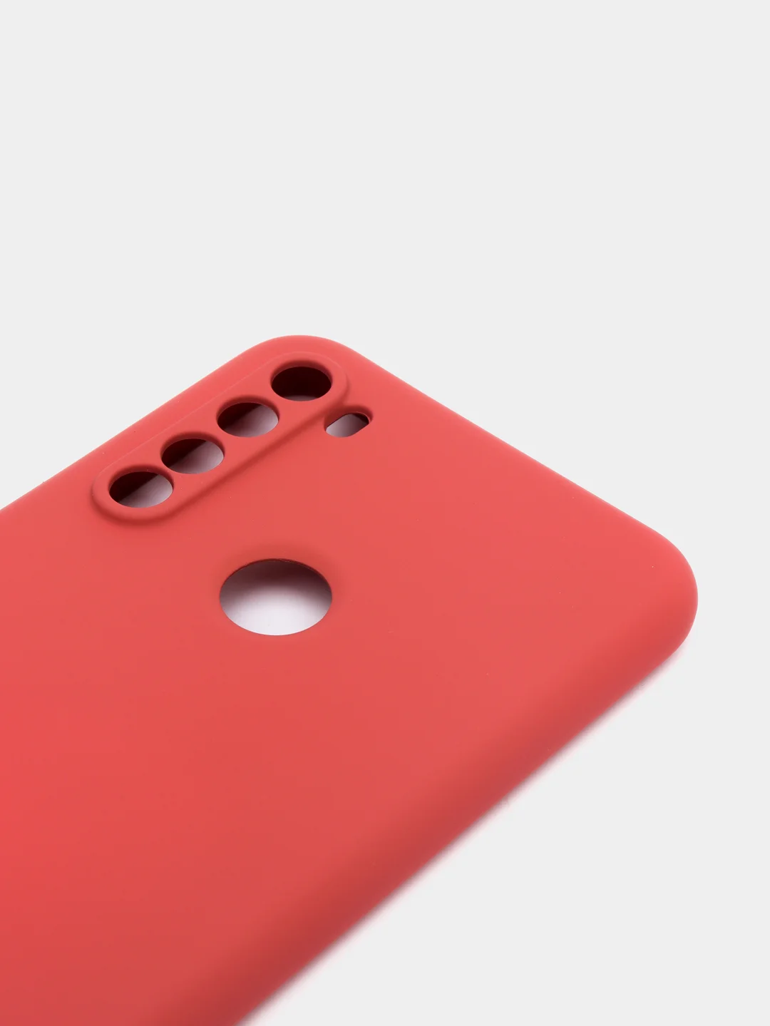 Коралловый чехол силиконовый для Xiaomi Redmi Note 8T ( Редми нот 8т) с бархатной подкладкой