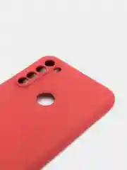 Коралловый чехол силиконовый для Xiaomi Redmi Note 8T ( Редми нот 8т)  с бархатной подкладкой