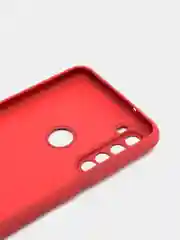Коралловый чехол силиконовый для Xiaomi Redmi Note 8T ( Редми нот 8т)  с бархатной подкладкой