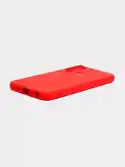 Красный чехол силиконовый для Xiaomi Redmi Note 8T ( Редми нот 8т)  с бархатной подкладкой