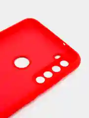 Красный чехол силиконовый для Xiaomi Redmi Note 8T ( Редми нот 8т)  с бархатной подкладкой