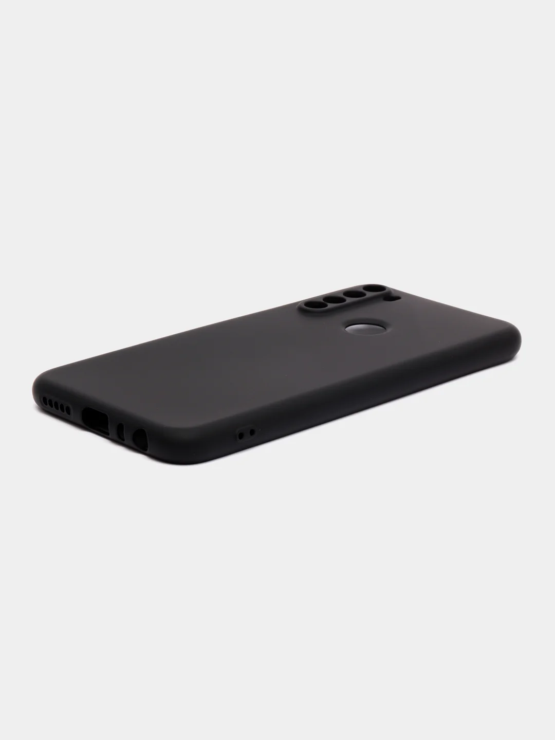 Черный чехол силиконовый для Xiaomi Redmi Note 8T ( Редми нот 8т) с бархатной подкладкой