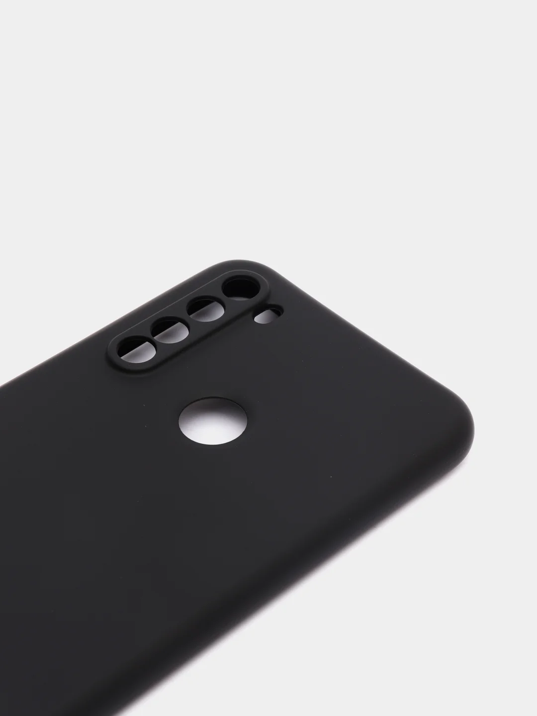 Черный чехол силиконовый для Xiaomi Redmi Note 8T ( Редми нот 8т) с бархатной подкладкой