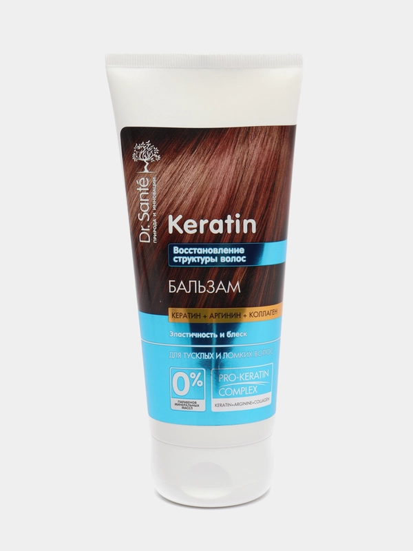 Dr.Sante Keratin Бальзам Восстановление Структуры для ломких волос КЕРАТИН,АРГИНИН, 200 мл