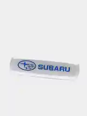 Комплект шильдиков металлических с эмблемой авто "SUBARU" и 4 винтовыми креплениями (Пара)