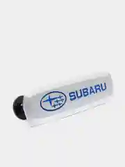 Комплект шильдиков металлических с эмблемой авто "SUBARU" и 4 винтовыми креплениями (Пара)