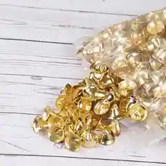 Золотой колокольчик металлический   рождественский