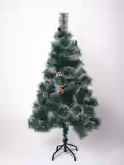Искусственная елка (сосна с инеем и шишками), 210 см
