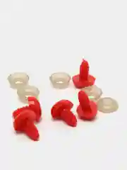 Красный носики для игрушек, винтовые глянцевые, 5 штук