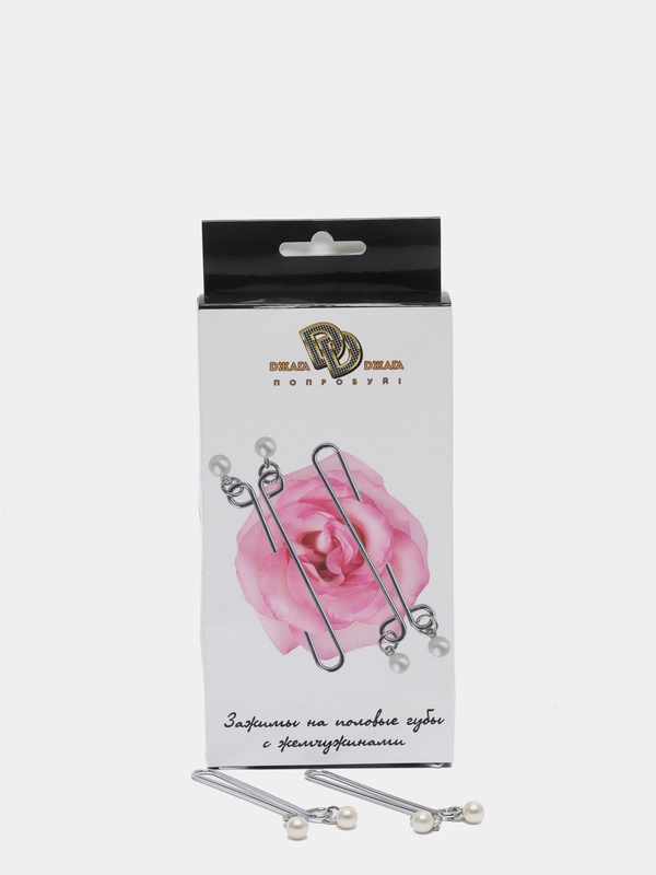 Зажимы на половые губы с жемчужинами, 941-06 BX DD