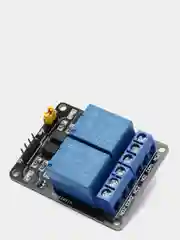 Релейный модуль 2 канала 5V / 12V 10A с опторазвязкой электромеханическое