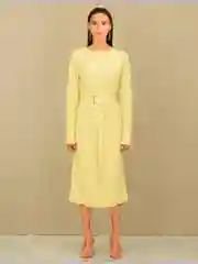 Желтый платье полуприлегающее, СВЯТАЯ