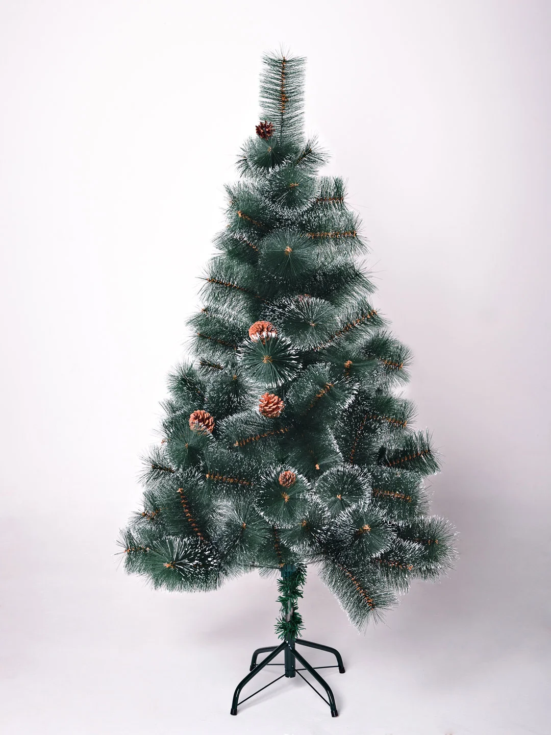 Искусственная елка (сосна с инеем и шишками), 240 см