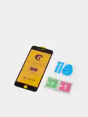 Защитное стекло для iPhone с фиолетовым переливом, черная рамка