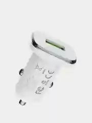 Автомобильное зарядное устройство Borofone BZ12A быстрая зарядка, до 3A, 18W блок питания
