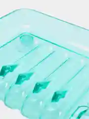 Зеленый мыльница на присоске