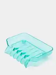 Зеленый мыльница на присоске