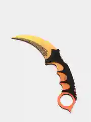 Золотой нож деревянный лак керамбит 10 видов кс го / cs go