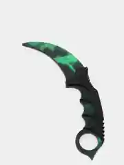 Зеленый нож деревянный лак керамбит 10 видов кс го / cs go