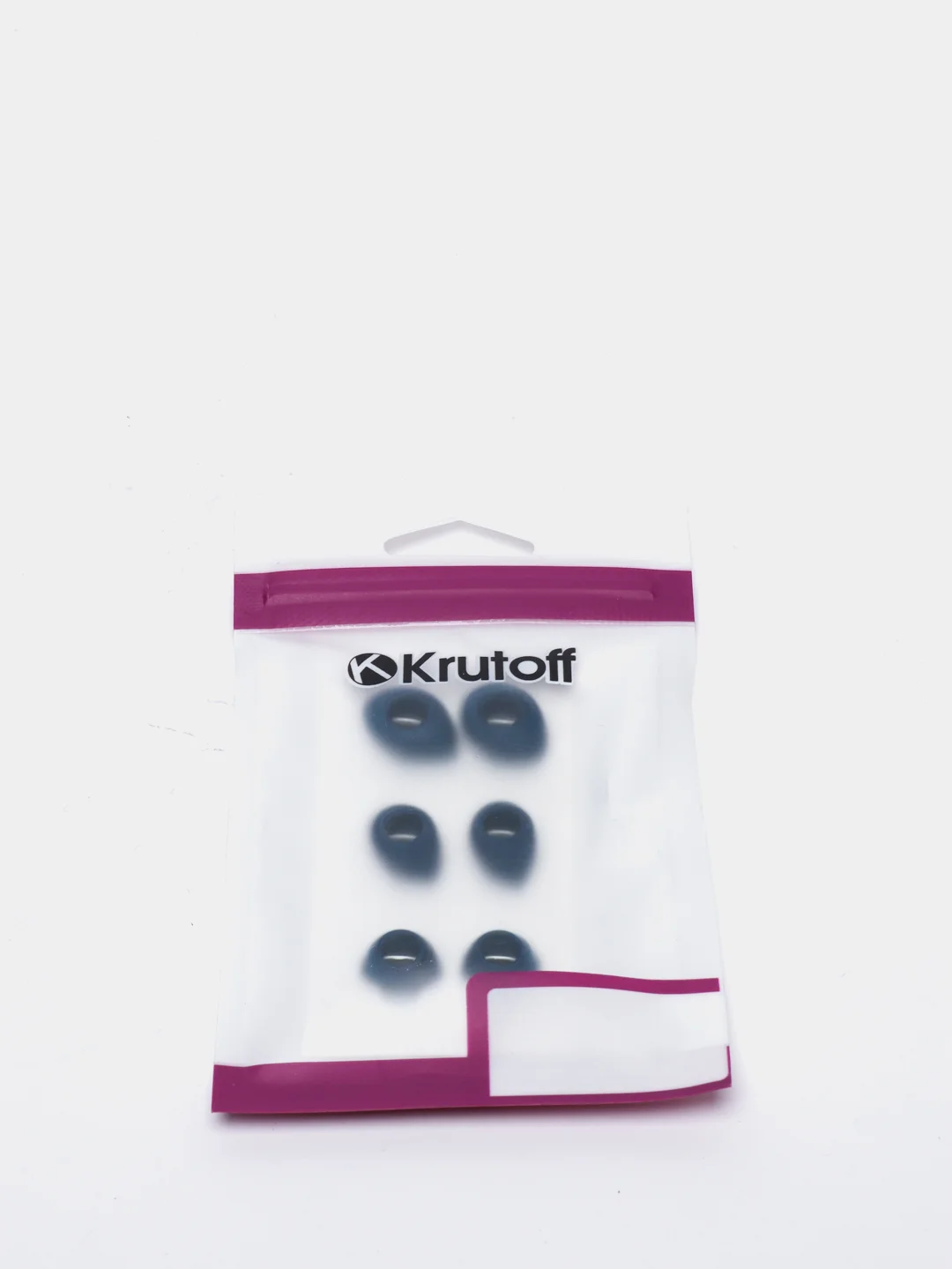 Комплект амбушюр Krutoff для наушников (3 пары, размер S, M, L) синие