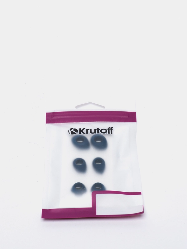 Комплект амбушюр Krutoff для наушников (3 пары, размер S, M, L) синие