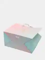 Подарочный пакет розовый градиент "Rich and colorful"