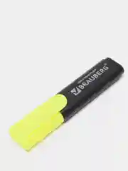 Лимонный текстовыделитель BRAUBERG "Contract", скошенный наконечник, 1-5 мм