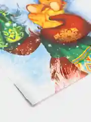 Небесно-голубой пакет новогодний, полиэтиленовый, подарочный "Новогодний", 20 х 30 см, набор 5 шт
