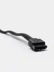 Черный кабель интерфейсный SATAIII, 50 см, 7pin/7pin, защелка