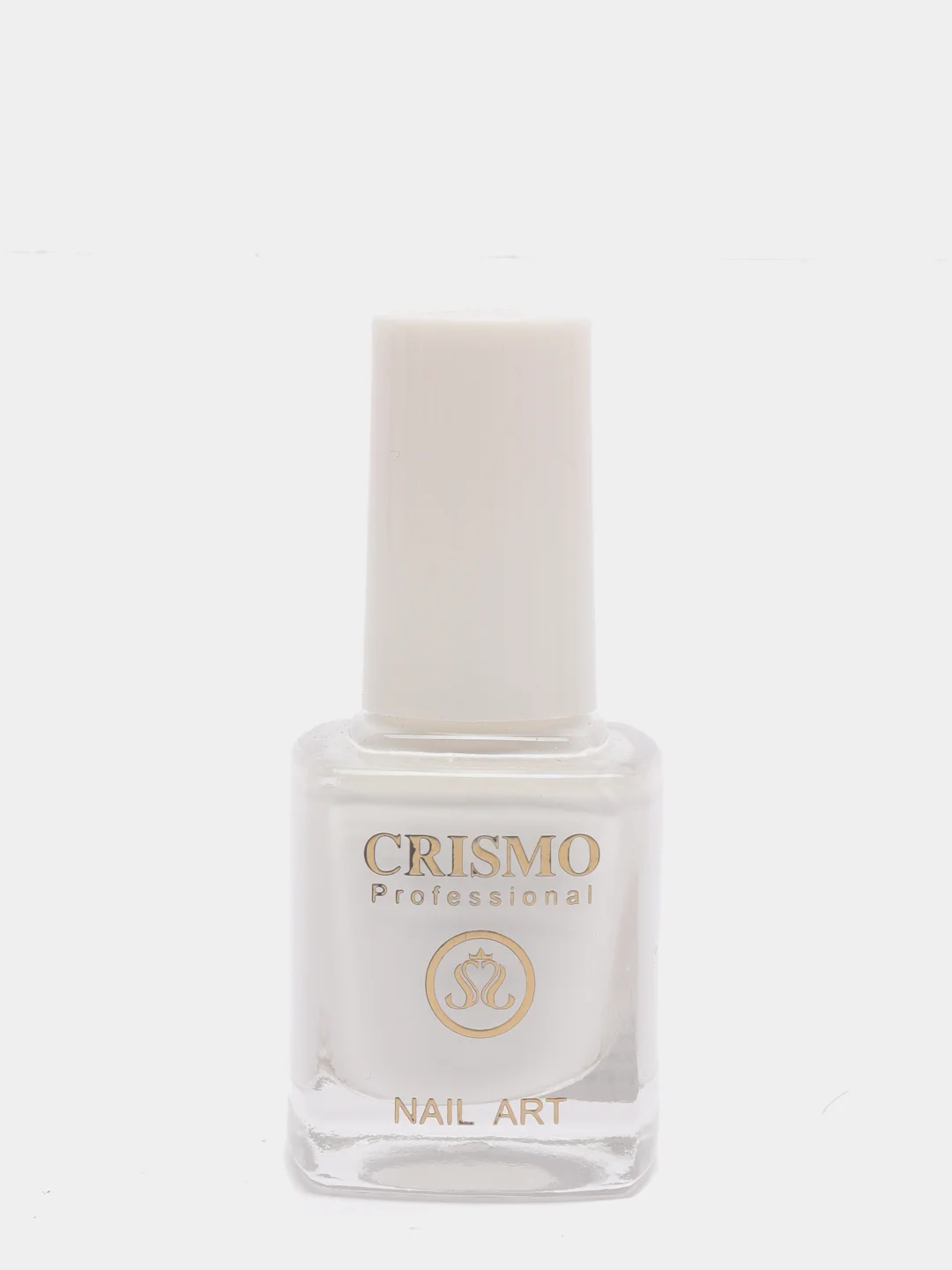 Белый лак для стемпинга (стэмпинга) Crismo, белый и черный