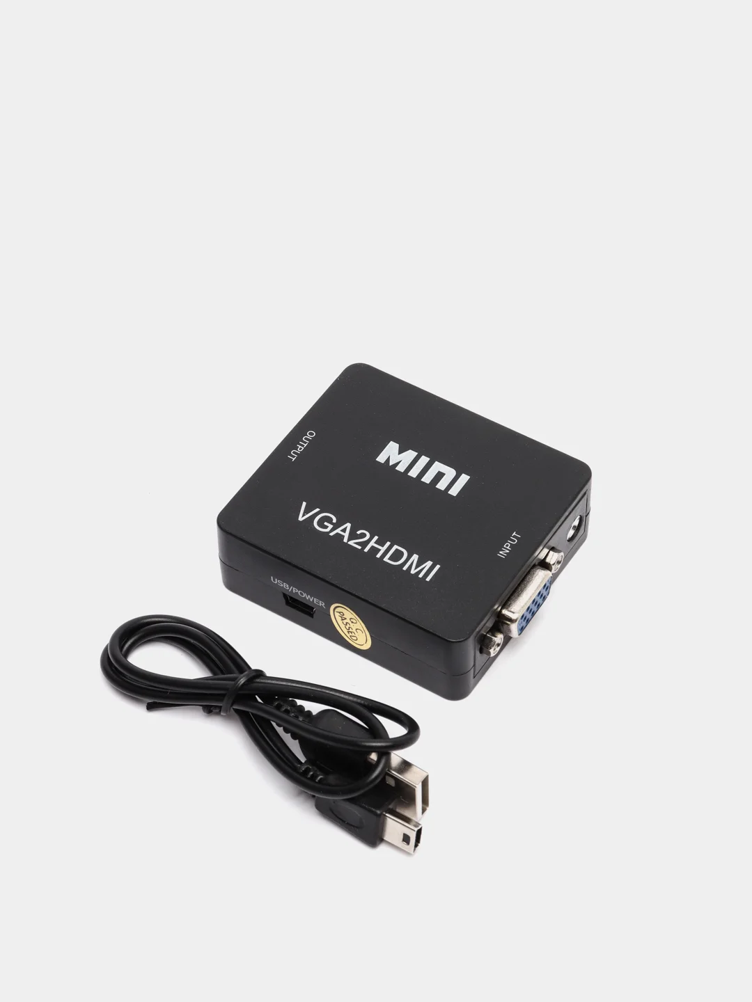 Конвертер из VGA в HDMI с audio входом и кабелем для питания