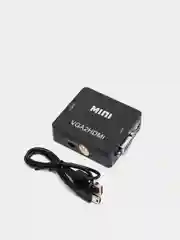 Конвертер из VGA в HDMI с audio входом и кабелем для питания