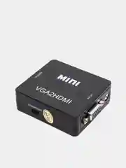 Конвертер из VGA в HDMI с audio входом и кабелем для питания