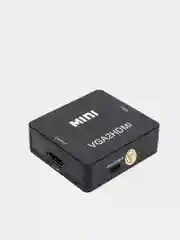 Конвертер из VGA в HDMI с audio входом и кабелем для питания