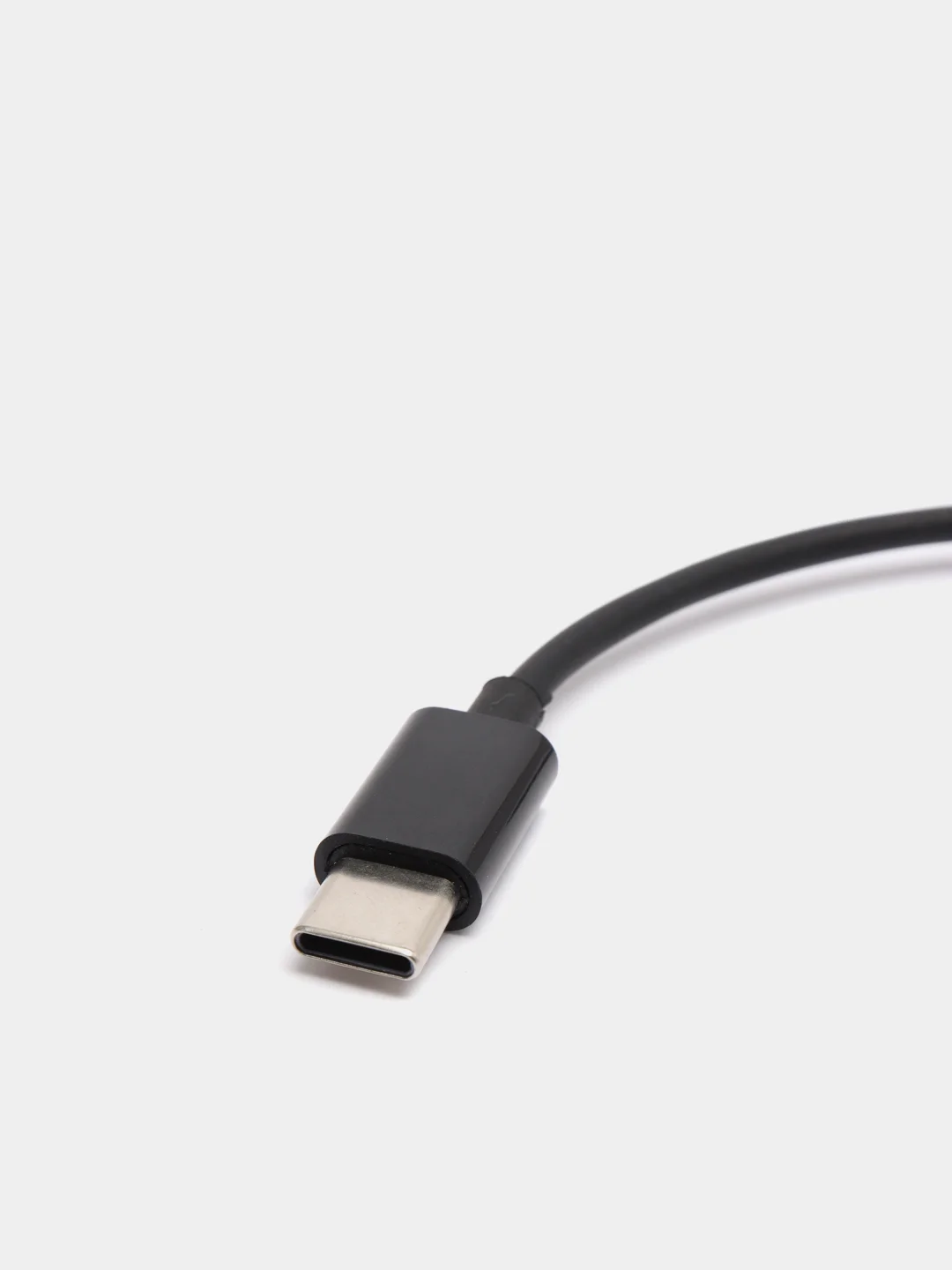 Черный адаптер аудио переходник (Type-C/3.5mm jack aux)