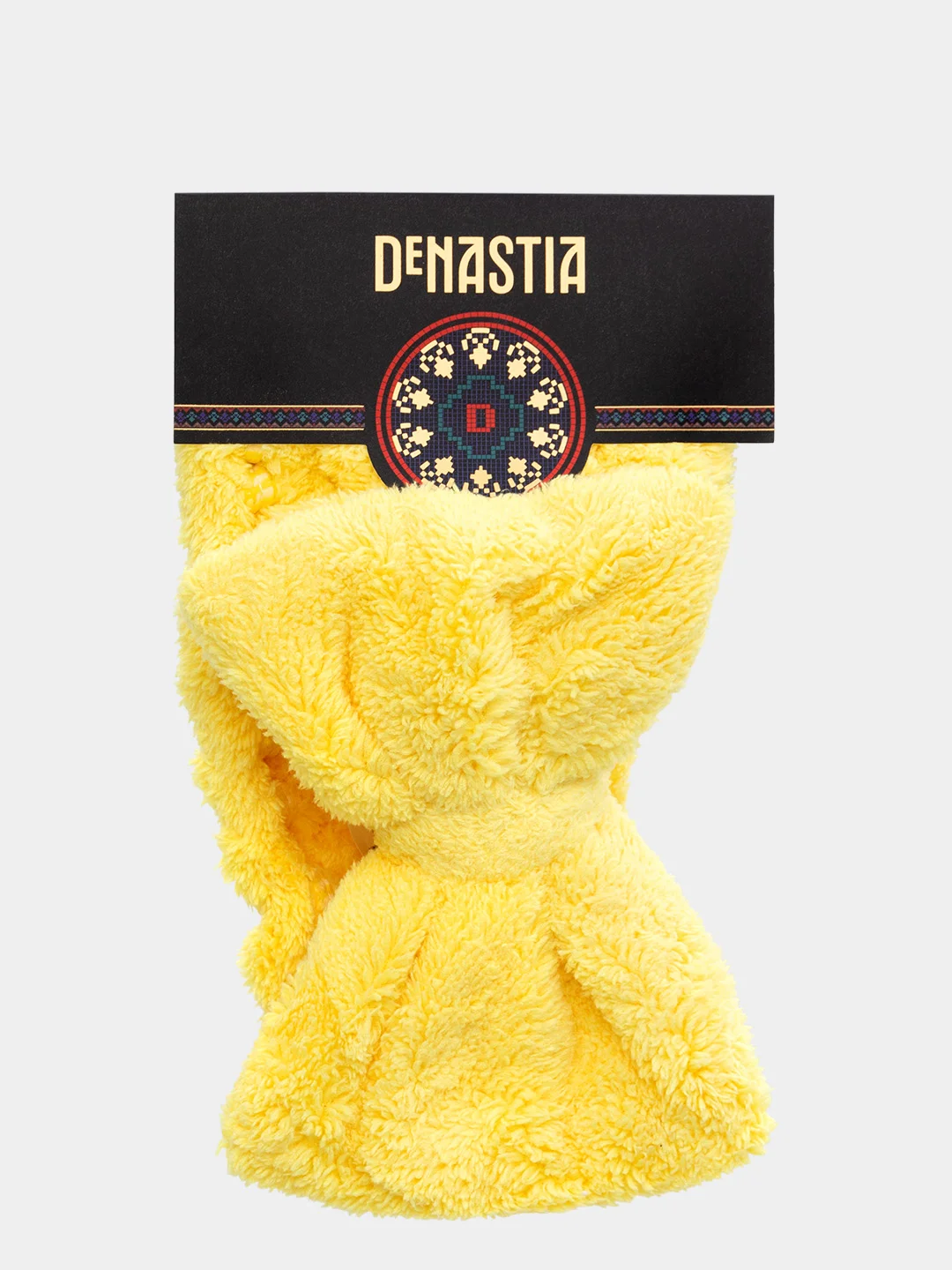Повязка для волос DeNASTIA 9х45см, желтая