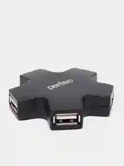 Черный perfeo USB хаб USB-HUB 4 порта PF-HYD-6098H