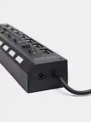 Черный usb 2.0 Хаб, разветвитель-концентратор, 7 портов