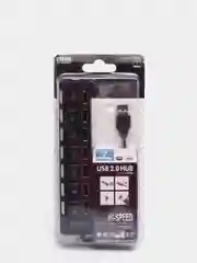 Черный usb 2.0 Хаб, разветвитель-концентратор, 7 портов